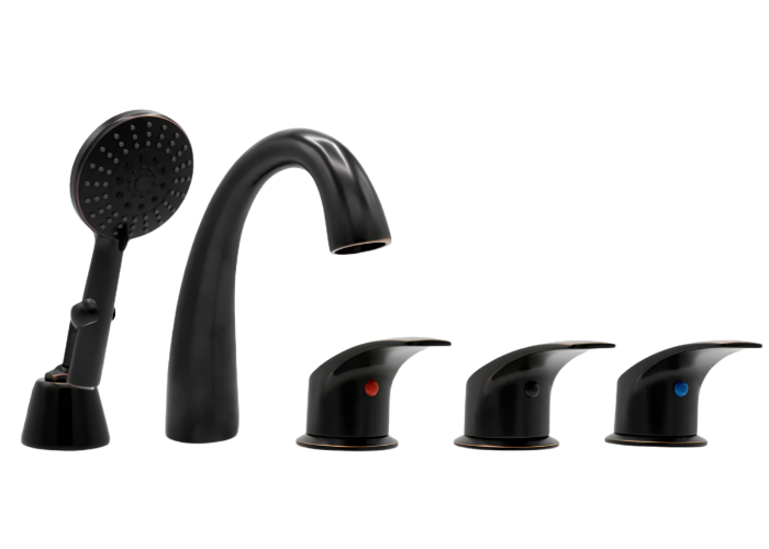 TubSafe - Bellevue 5-piece Oil-Rubbed Bronze Faucet